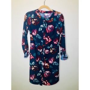 Floral Shirt Dress
